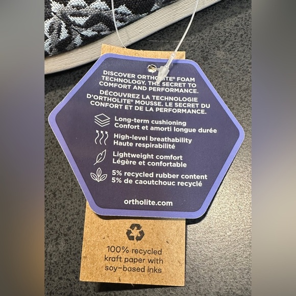 New With Tags Tom’s Classic Alpargata Loafer Flats Black & Gray Women’s Sz 10 - Picture 11 of 11